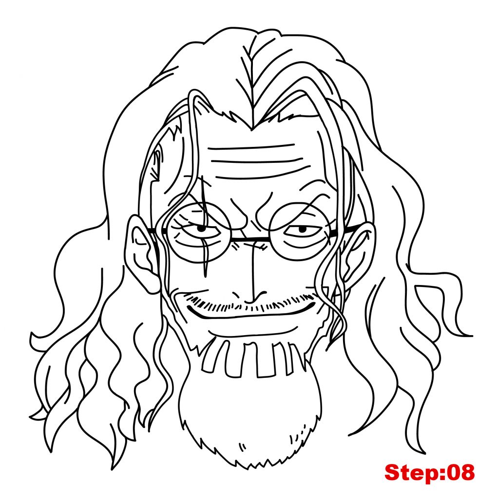 How to Draw Rayleigh from One Piece - MANGA-JAM.com