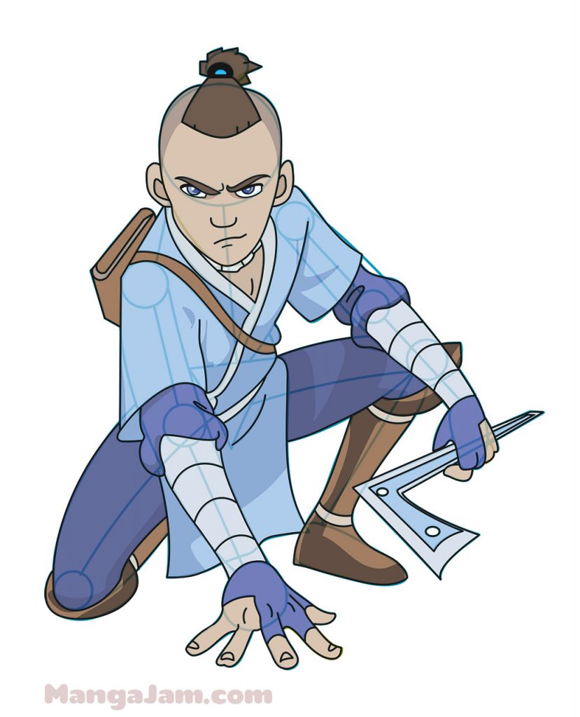 How to Draw Sokka from Avatar