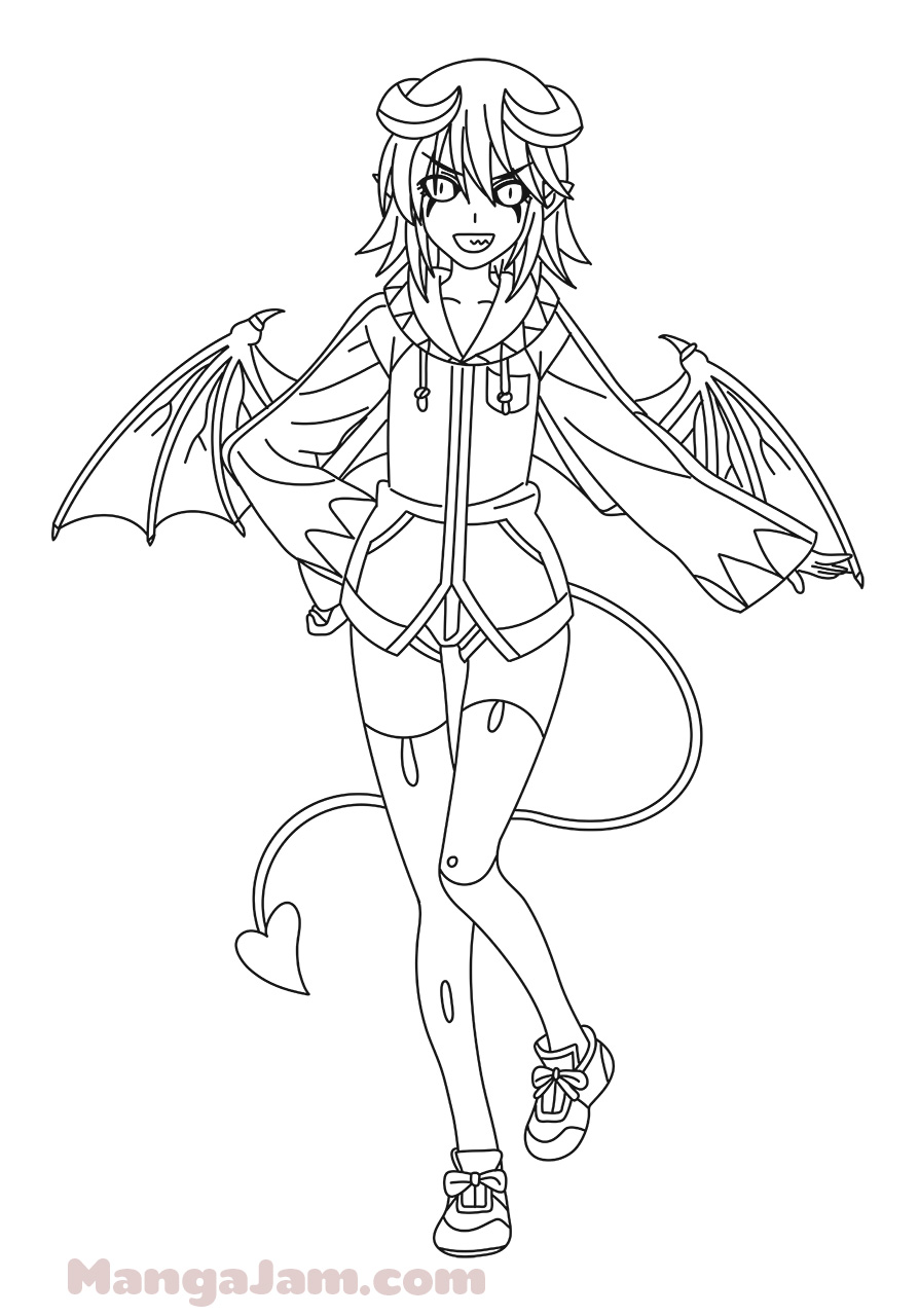 How to Draw Lilith from Monster Musume - MANGA-JAM.com