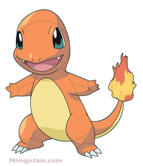 How to Draw Charmander from Pokemon - MANGA-JAM.com