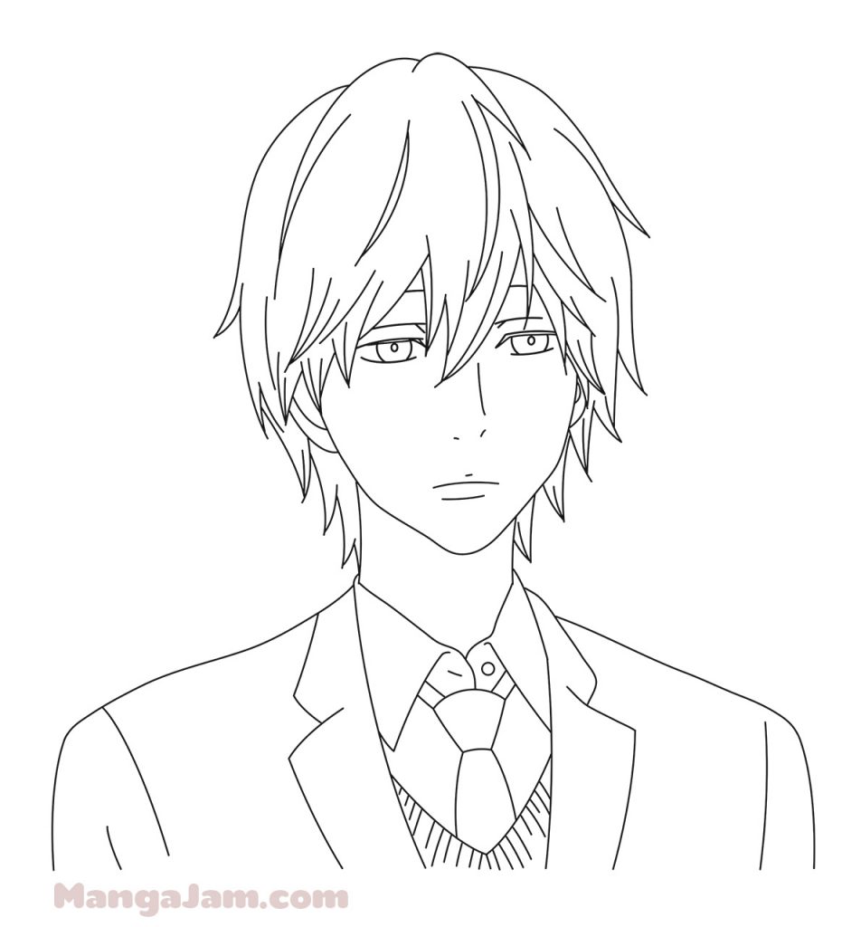 How to Draw Makoto Sunakawa from My Love Story - MANGA-JAM.com