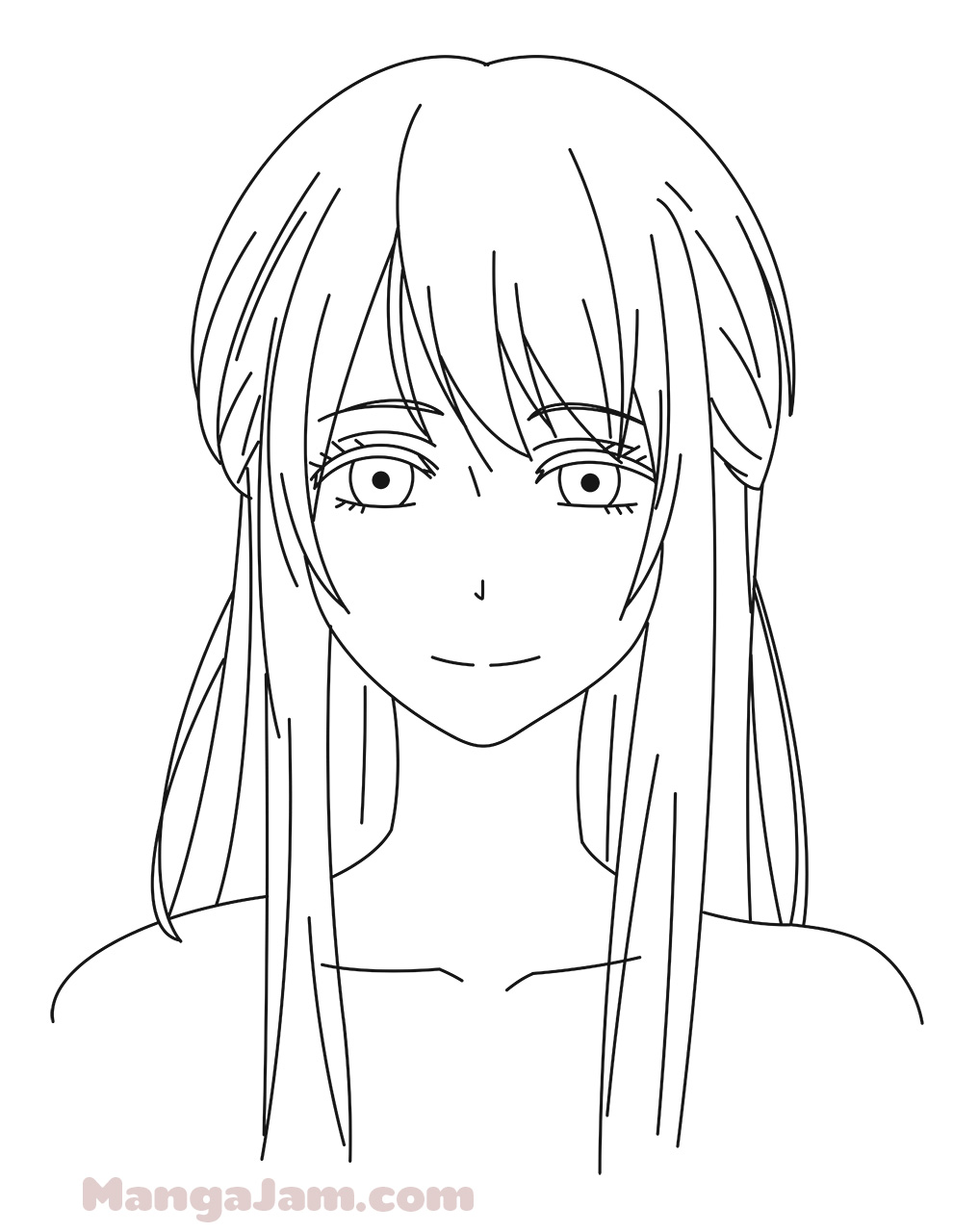 How to Draw Akane Minagawa from Kuzu No Honkai - MANGA-JAM.com