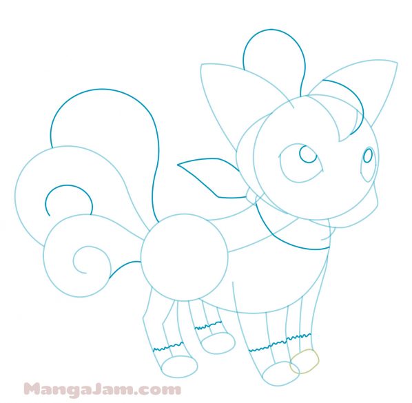 How to Draw Vulpix from Pokemon - MANGA-JAM.com