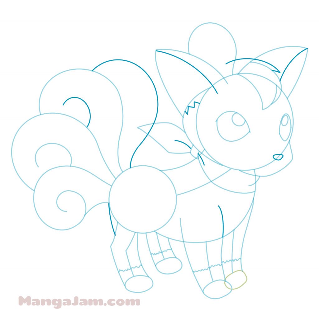 How to Draw Vulpix from Pokemon - MANGA-JAM.com