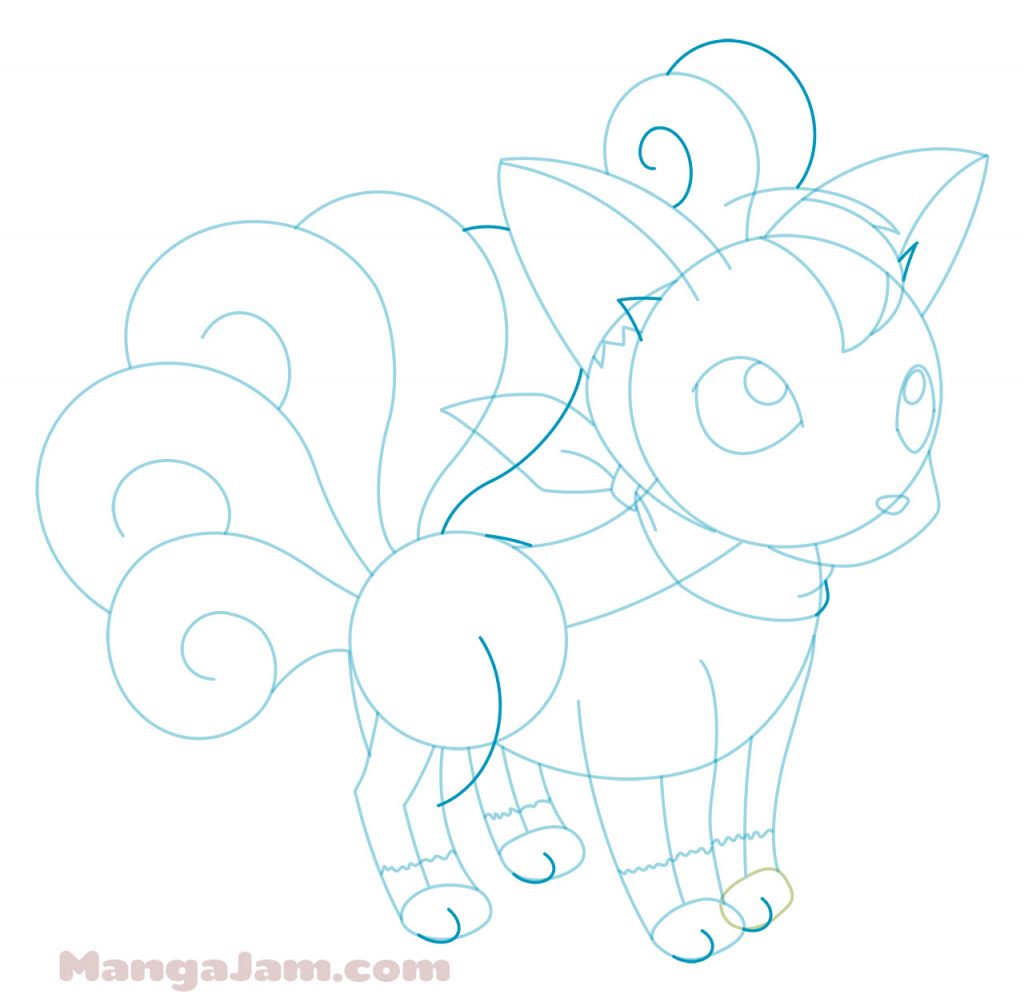 How to Draw Vulpix from Pokemon - MANGA-JAM.com