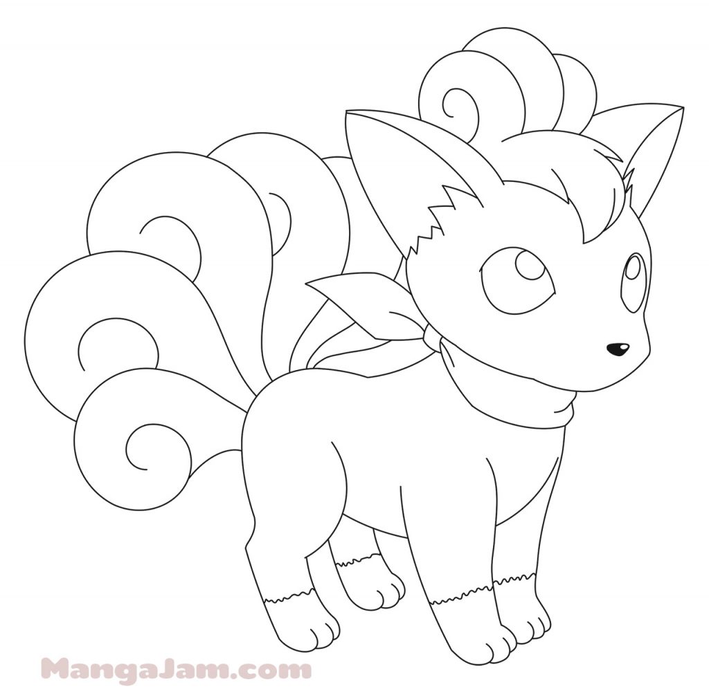 How to Draw Vulpix from Pokemon - MANGA-JAM.com