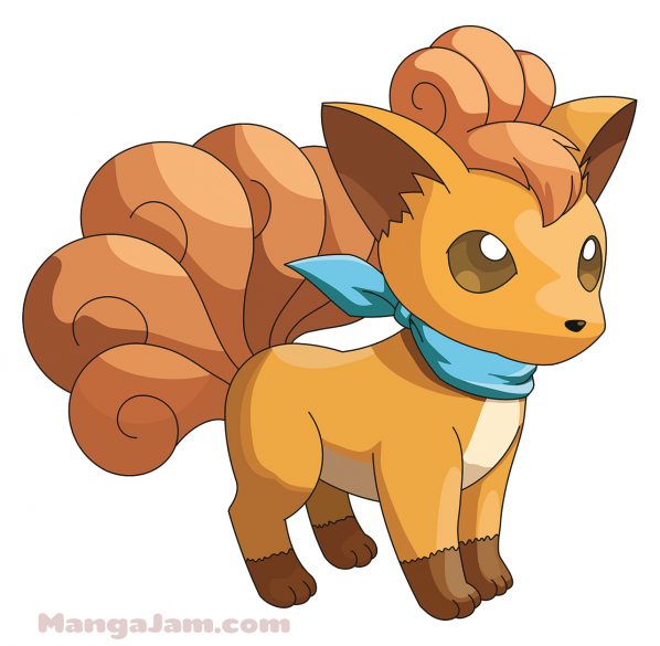 How to Draw Vulpix from Pokemon - MANGA-JAM.com