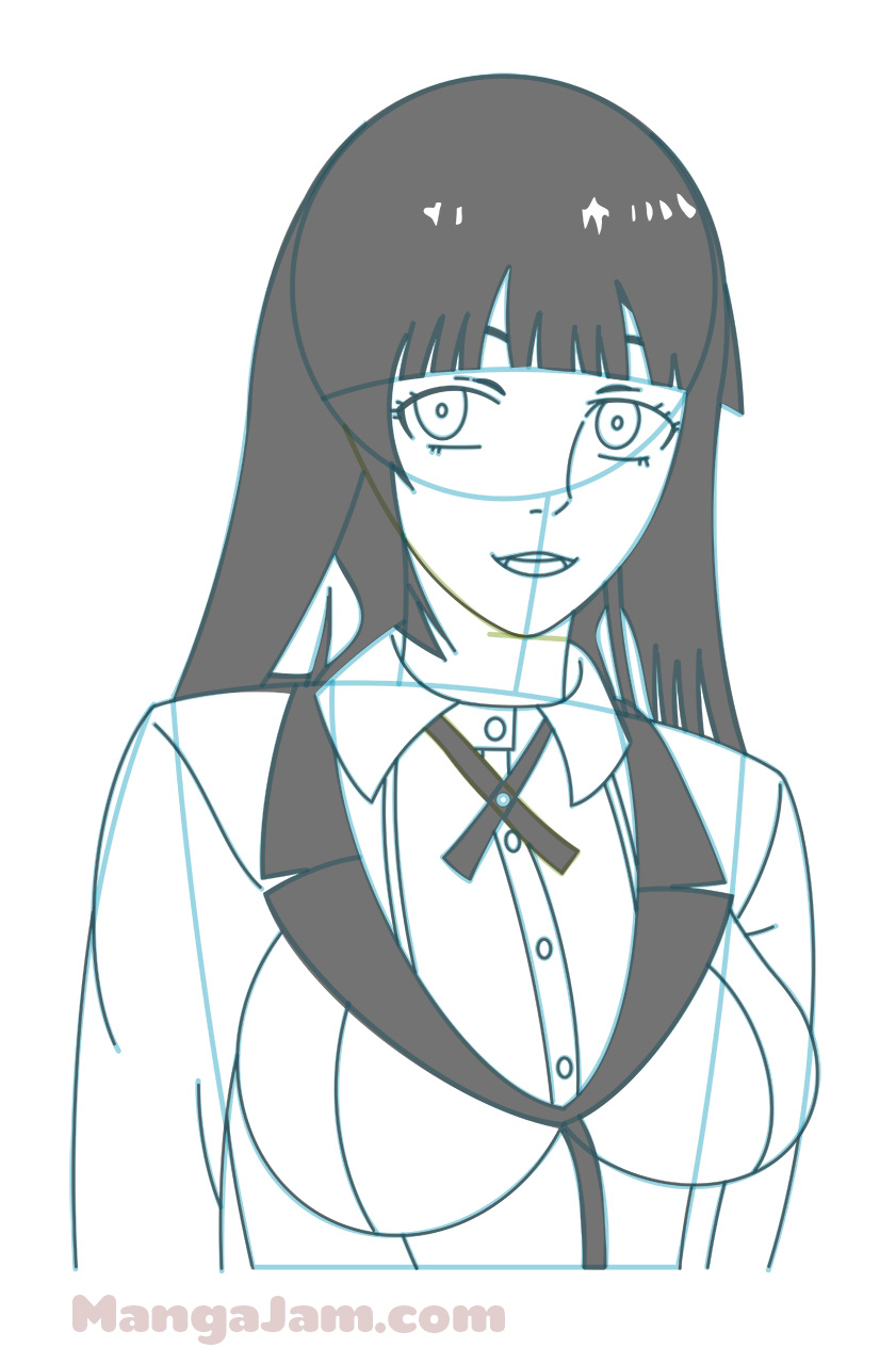 How to Draw Yumeko Jabami from Kakegurui - MANGA-JAM.com