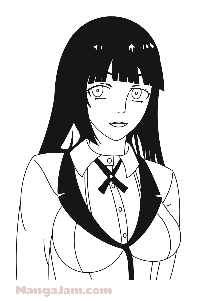 How to Draw Yumeko Jabami from Kakegurui - MANGA-JAM.com