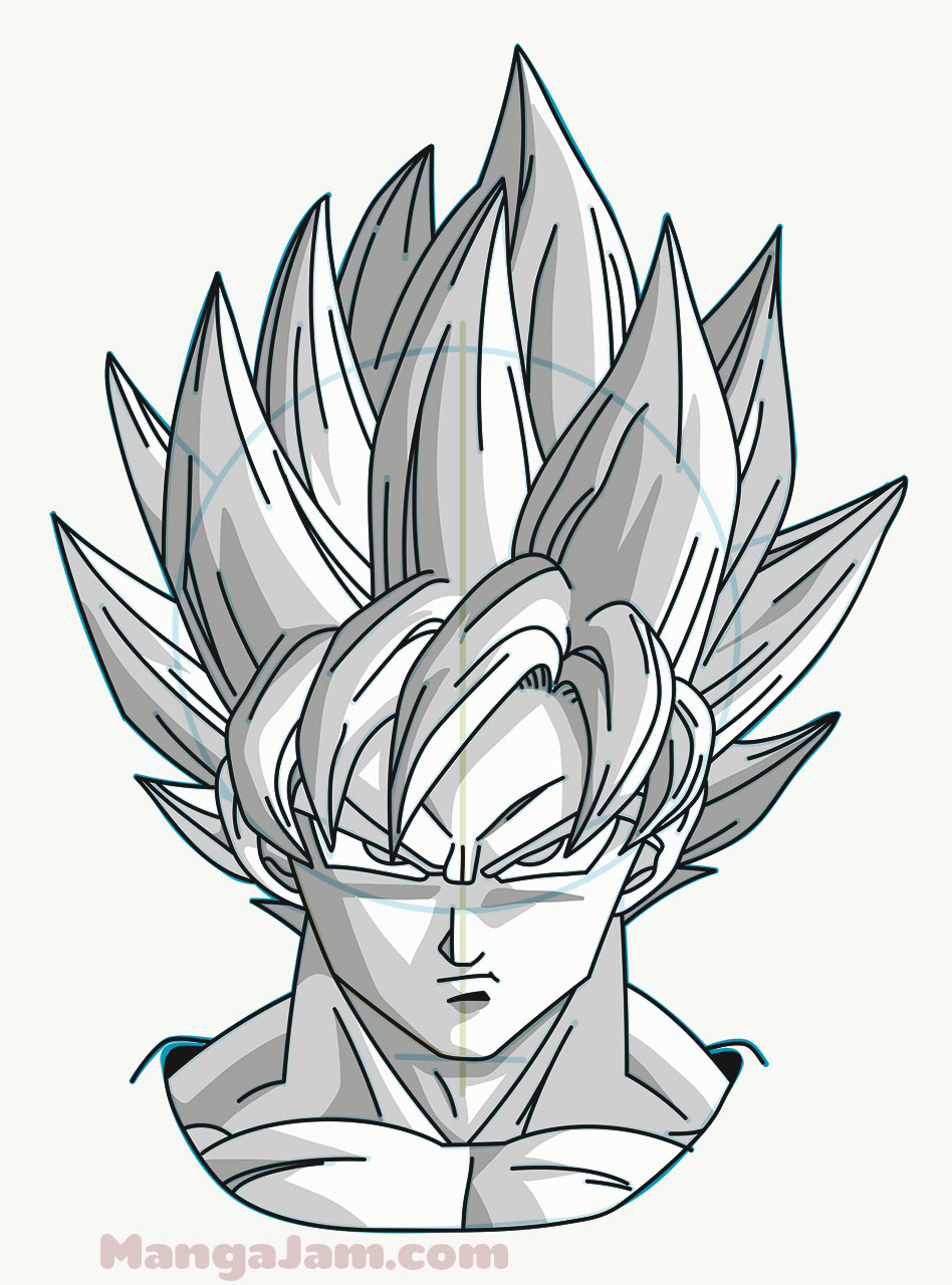 New Goku Drawing with a large number of improvements! | Fandom