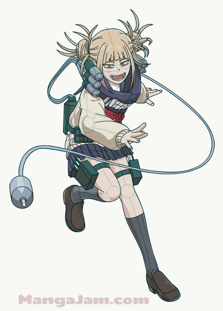 How to Draw Himiko Toga 1 from Boku No Hero Academia - MANGA-JAM.com