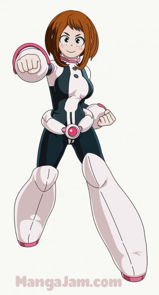 How to Draw Uraraka Ochako from Boku No Hero Academia - MANGA-JAM.com