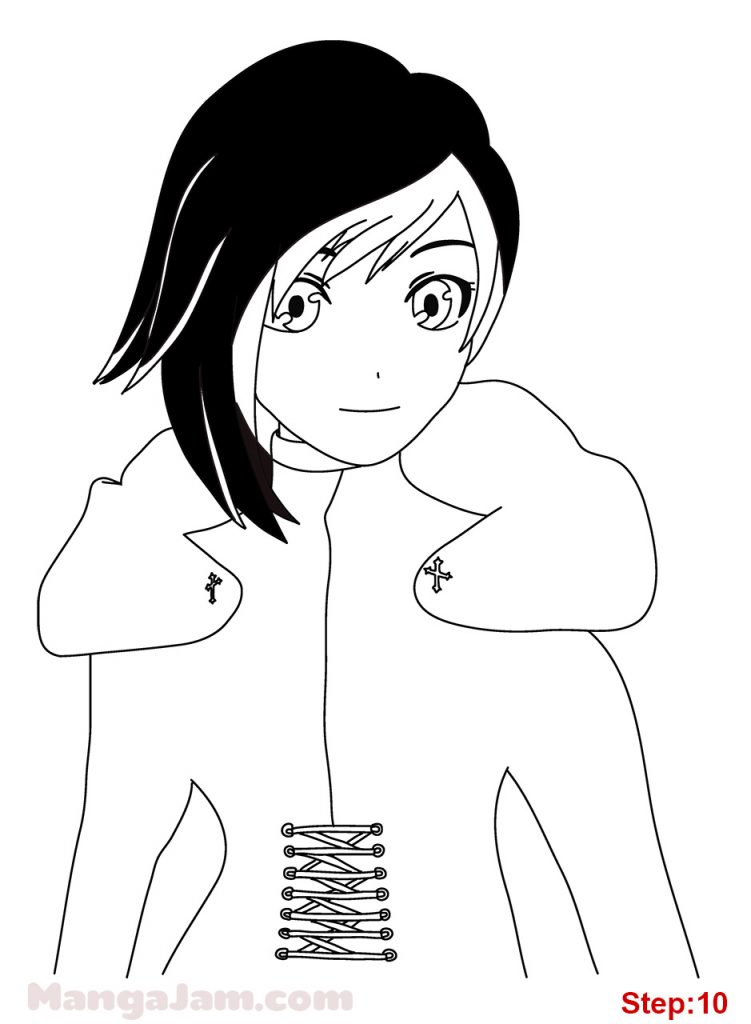 How To Draw Ruby Rose From Rwby Manga 0198