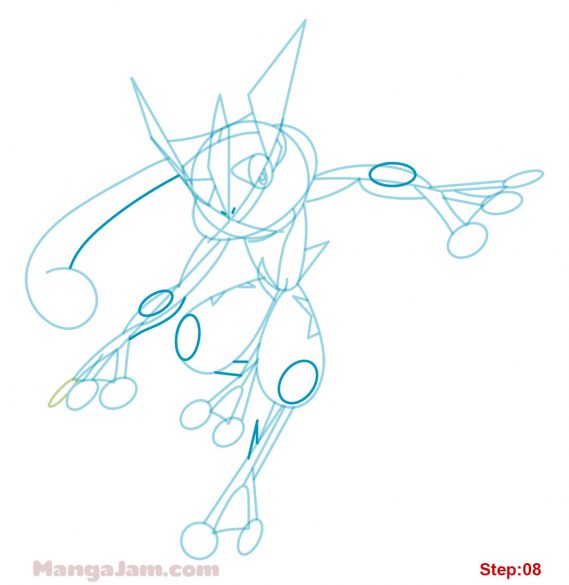 How to Draw Ash Greninja from Pokemon - MANGA-JAM.com
