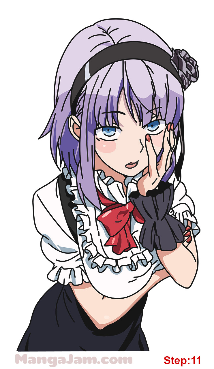 How to Draw Shidare Hotare from Dagashi Kashi - MANGA-JAM.com