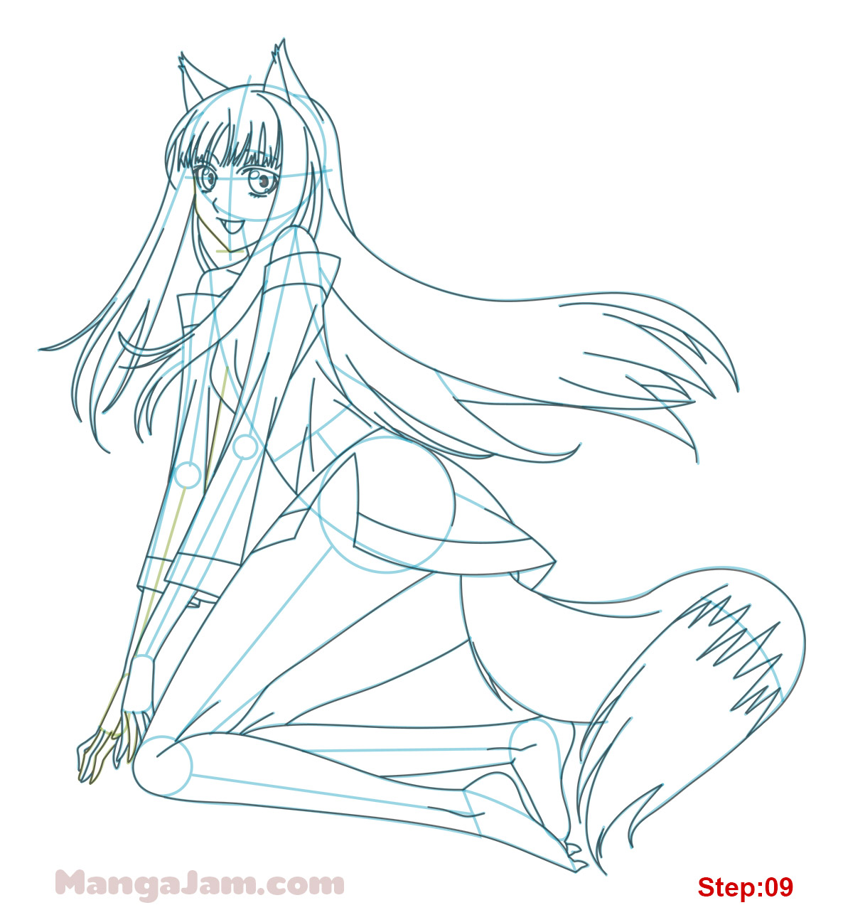 How to Draw Holo from Spice and Wolf