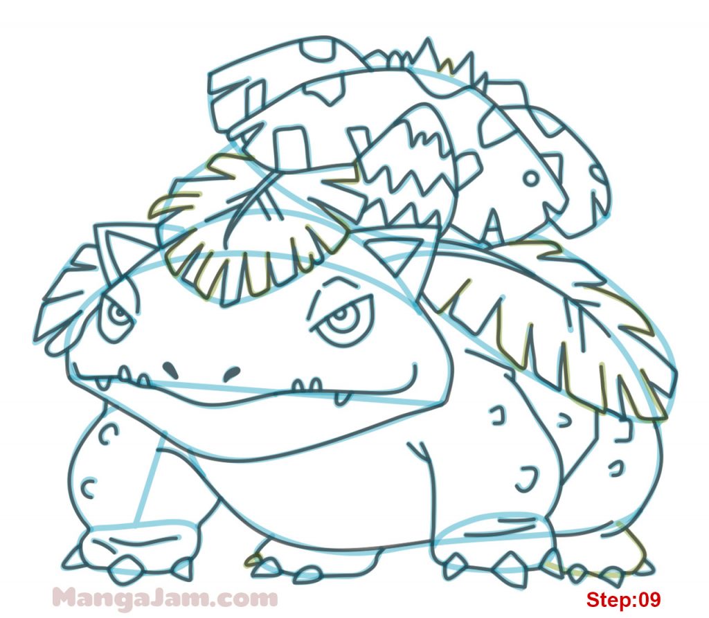 How to Draw Venusaur from Pokemon - MANGA-JAM.com