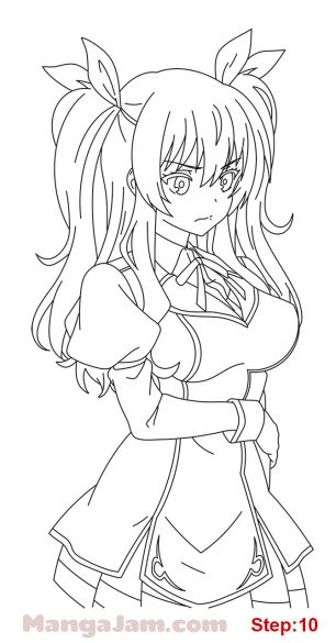 How to Draw Stella Vermilion from Rakudai Kishi - MANGA-JAM.com