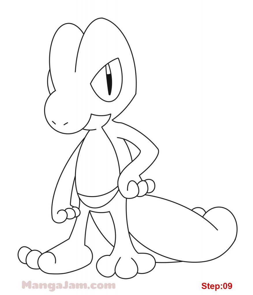 How to Draw Treecko from Pokemon - MANGA-JAM.com