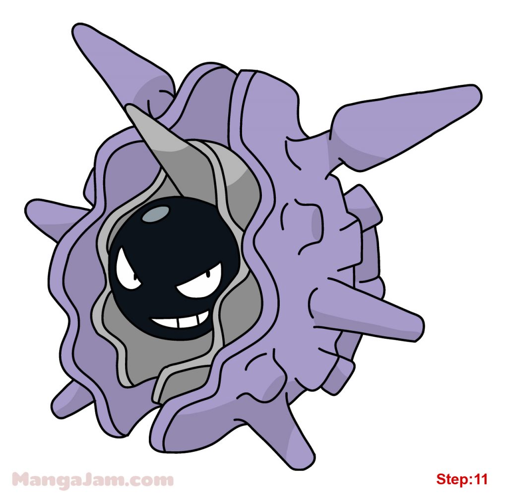 How to Draw Cloyster from Pokemon - MANGA-JAM.com