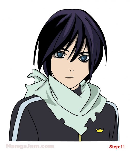 How to Draw Yato from Noragami - MANGA-JAM.com