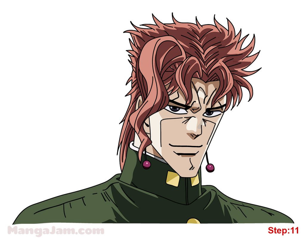 How To Draw Noriaki Kakyoin From Jojo Manga